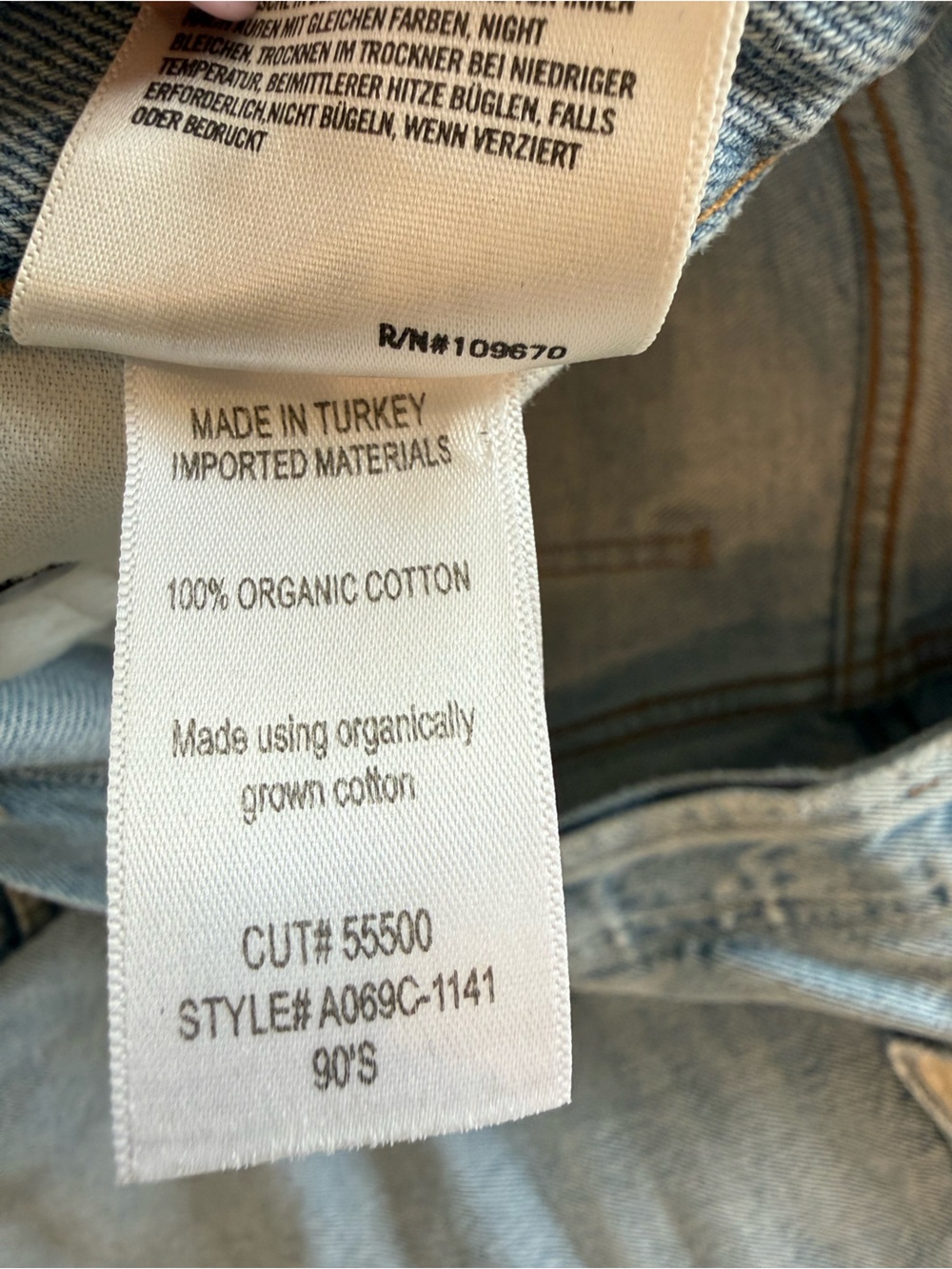 Agolde 90’s High Rise Light Blue Cropped Ankle Jeans - Picture 6 of 7
